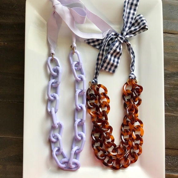 J. Crew Jewelry - 💕SALE💕 White & Brown J. Crew Statement Necklaces